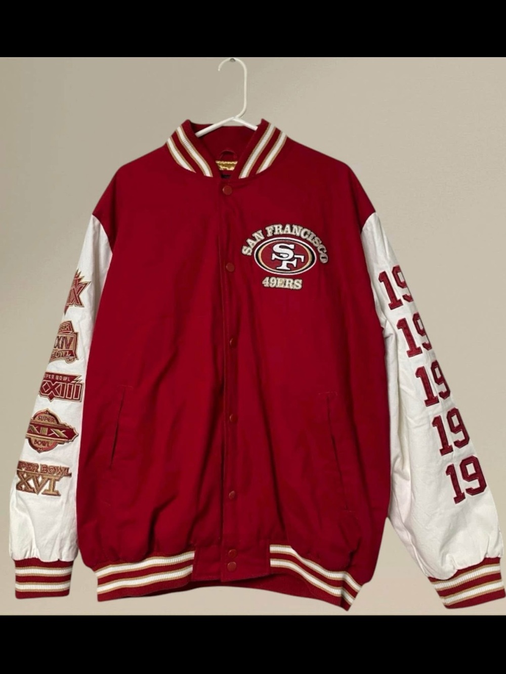 Vintage Rare NFL San Francisco 49ERS Varsity Jacket Size XXL